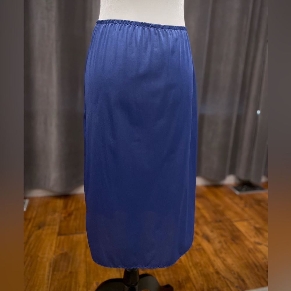 Vintage Kayser blue satin half slip